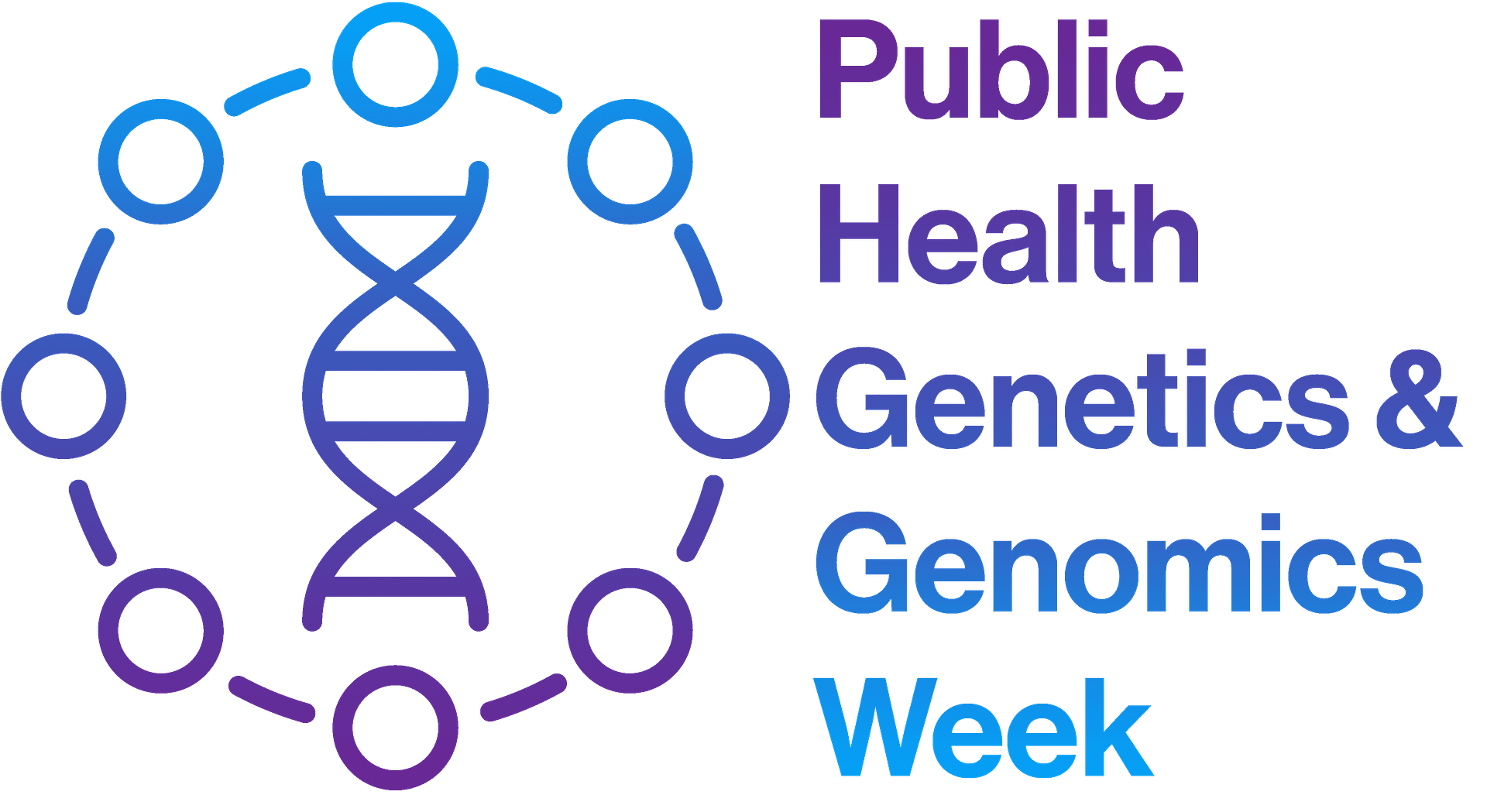 Public Health Genetics and Genomics Week Dark Purple and Blue Gradient