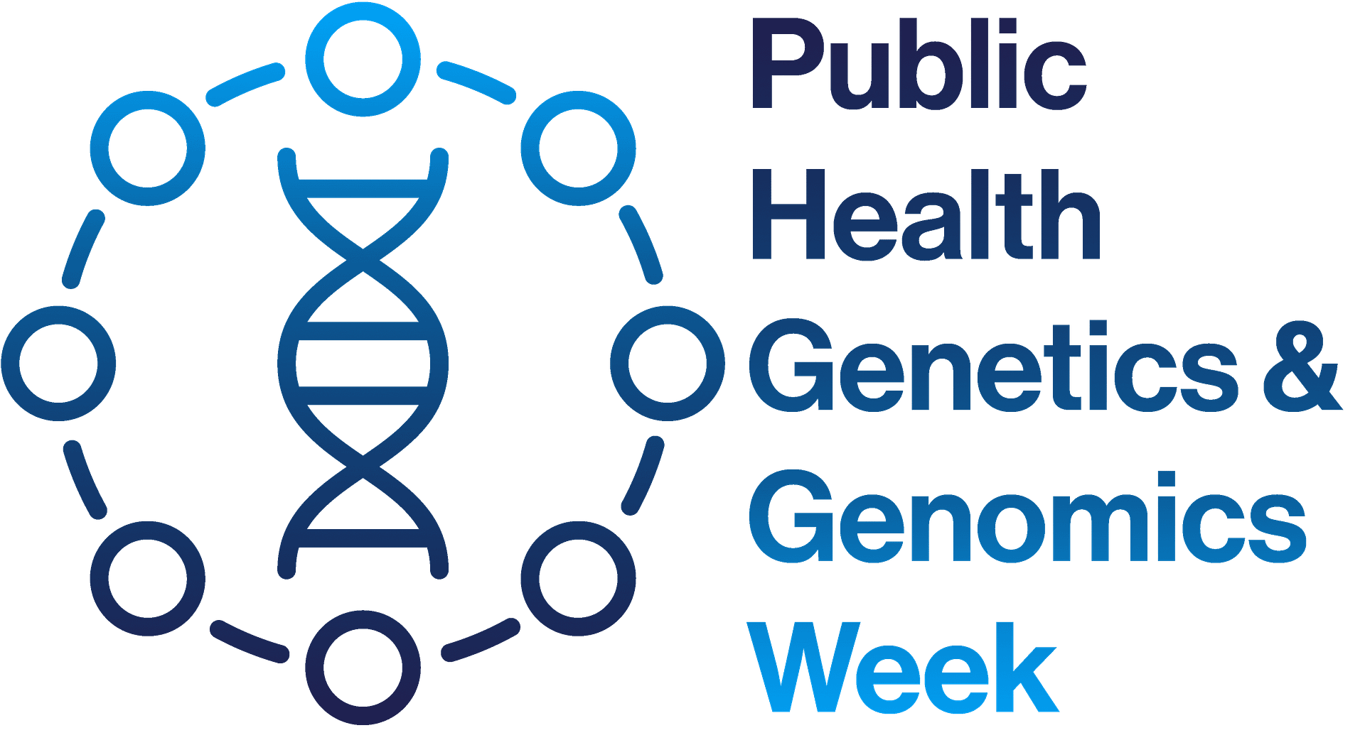 Public Health Genetics and Genomics Week Blue Gradient