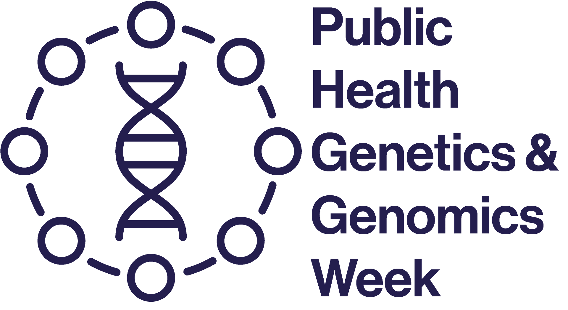 Public Health Genetics and Genomics Week Logo Blue Color