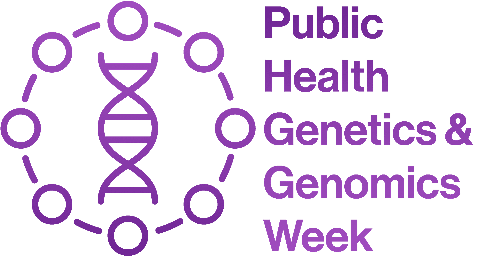 Public Health Genetics and Genomics Week  Purple Gradient